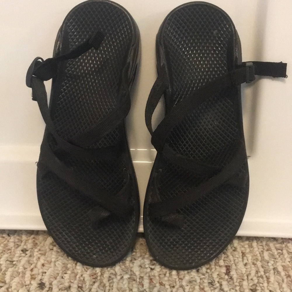 Womens Black Chaco Hiking Sandals Sz 8